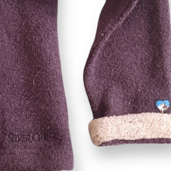 Kuhl Alfpaca Fleece Silver Oak Purple Zip Up Jacket Size Small - Picture 2 of 5